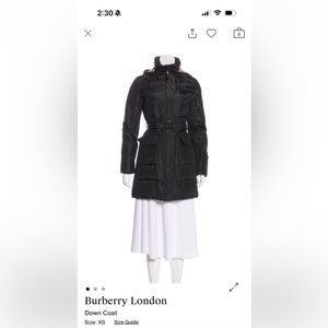 Burberry Black Belted Puffer Jacket
